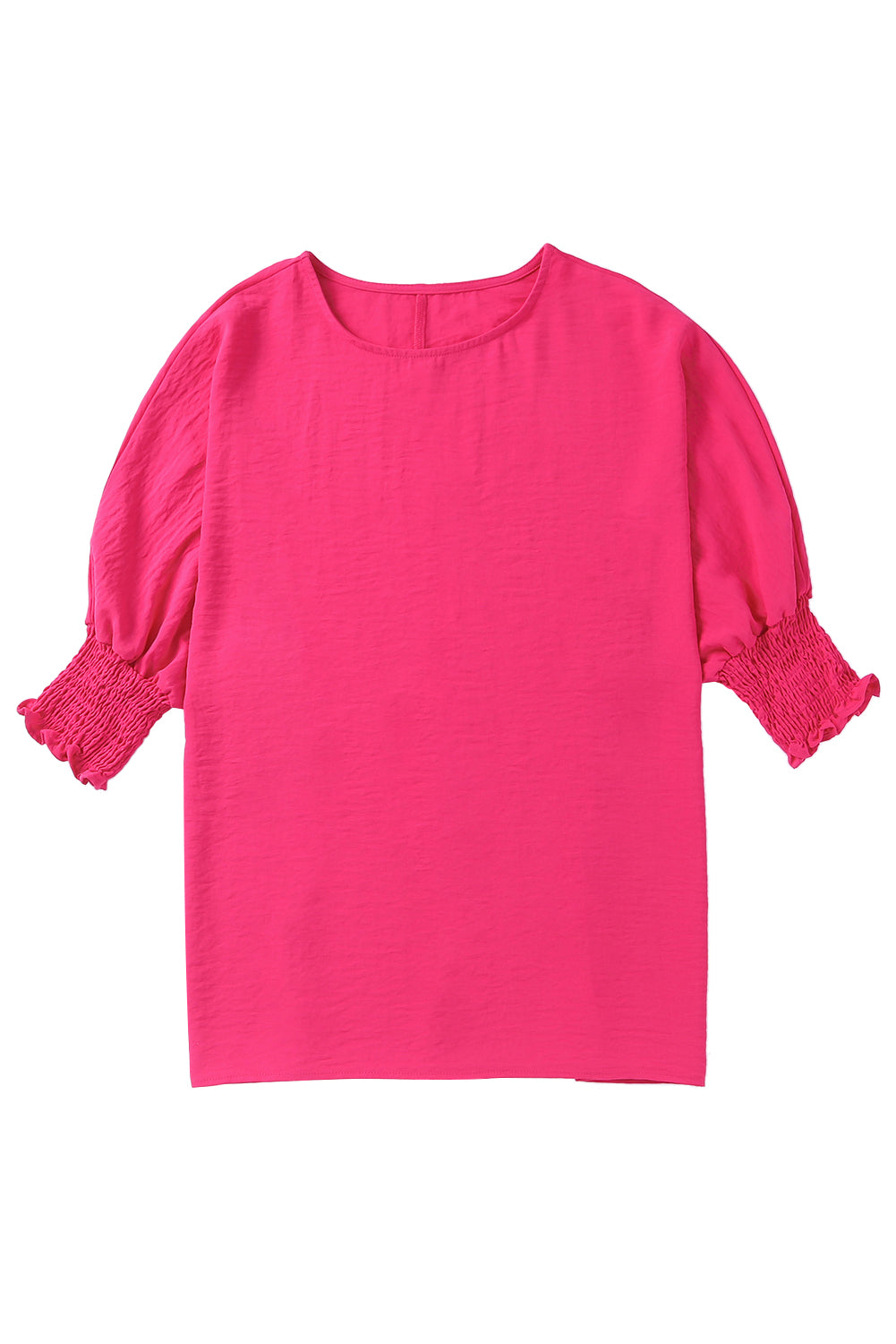 Rose Smocked Wrist Shift Top